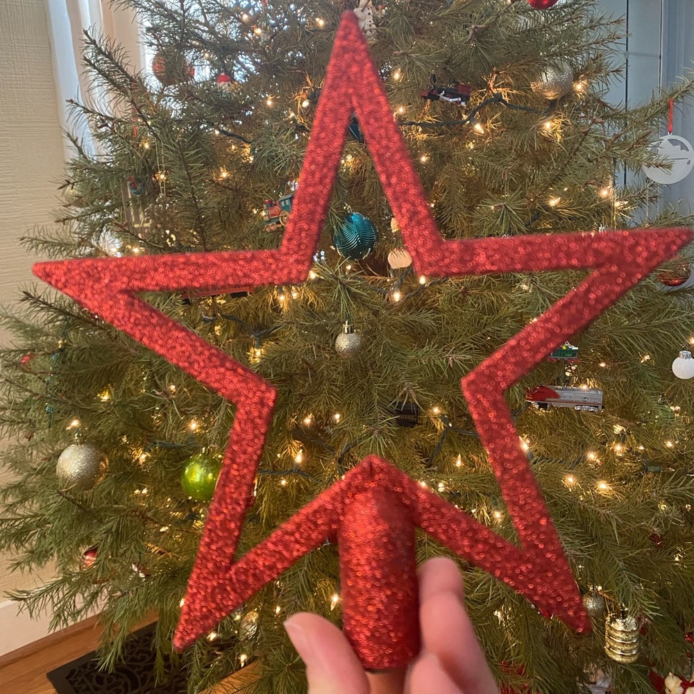 Red Star Tree Topper
